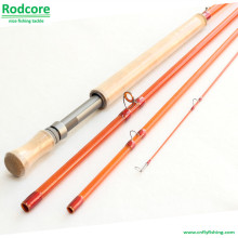 Yellow Yr1206-4 Classic Modéré Fiberglass Spey Fly Rod